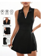 úplně nové černé sportovní (tenisové) elastické šaty