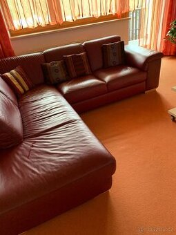 luxusní italská kožená sedačka zn. Natuzzi