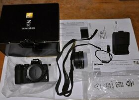 Nikon Z50 + objektiv 16-50 + ftz adaptér