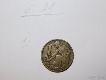 ČSR - 1 Kčs - 1