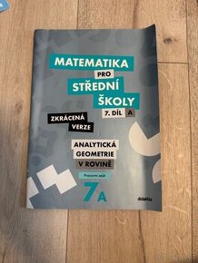 Matematika pro střední školy pracovní sešit 7 díl