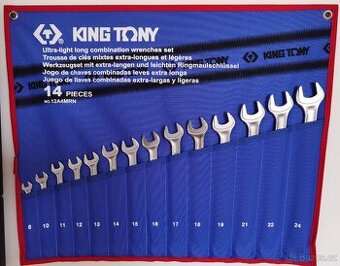 Sada očkoplochých klíčů 1061 (8-24mm) 14 ks, KING TONY 12A4M