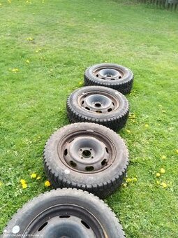 4xplechove disky s  zimními pneu Vraník 195/65 R15