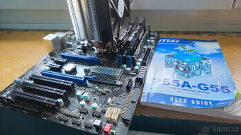 MB MSI P55A-GBB + procesor + paměť