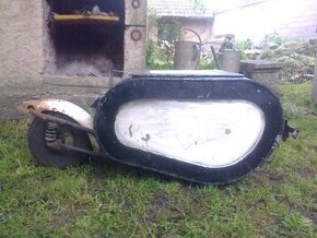 Prodám přívěsný vozík za motocykl domácí výroby