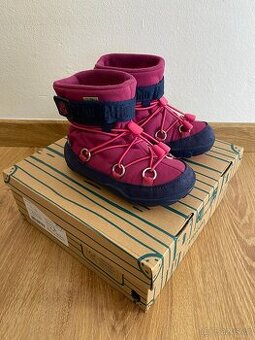 Zimní barefoot boty Affenzahn snowboot econyl snowy flamingo