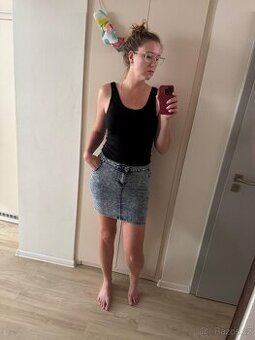 Džínová elastická sukně, Gate, Vel. 38