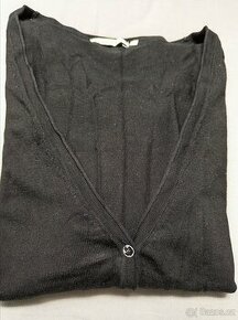 Černý svetřík na knoflíky, vel. L - 1