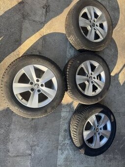 Komplet ALU kola R 16 originál Škoda