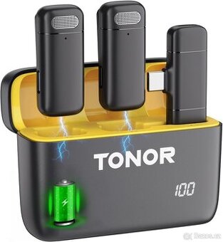 Duální bezdrátové klopové mikrofony TONOR TL350 USB-C