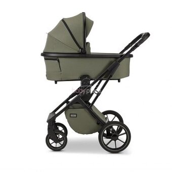 Kombinovaný kočárek Moon Piú Moss Green s příslušenstvím