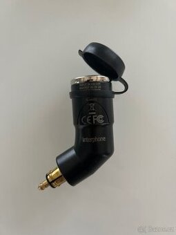 DIN adaptér Interphone s 2x USB výstupem pro motocykly, 2A