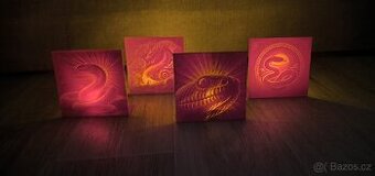 Obrázek s led svíčkou