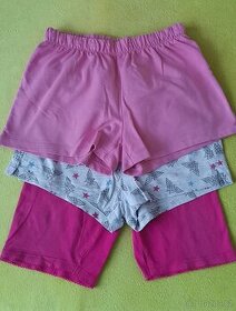 3x dívčí kraťasy vel.146/152