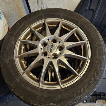 Prodám alu Ronal r17 s gumami rozteč 5x108