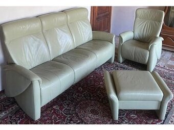 Luxusní moderní kožená souprava 3+1,2706