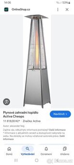 Plynový ohřívač cheops 2