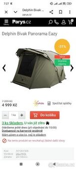 Prodám bivak lehátko a spacák