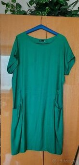 Nové, dámské, zelené šaty, viskoza, Móda Prostějov, vel.48