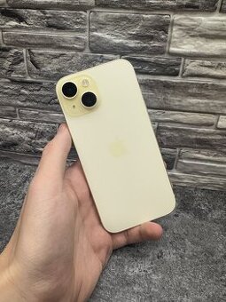 iPhone 15 128GB Yellow, baterie 84%