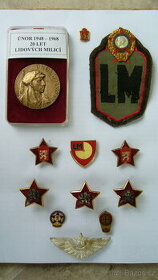 Medaila, odznaky LM a vojenské