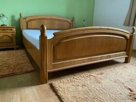 Manželská postel,dub masiv,