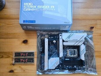 Asus STRIX B660A gaming d4 + paměti 16gb ddr4