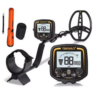 Detektor kovů TX850 + pinpointer + 2x 9V nabíjecí baterie