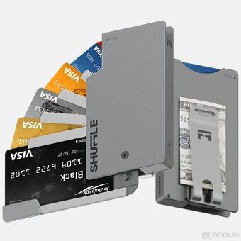 Shuffle Wallet Gunmetal - minimalistická peněženka