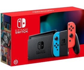 Herní konzole Nintendo switch + 3hry Nepoužívané