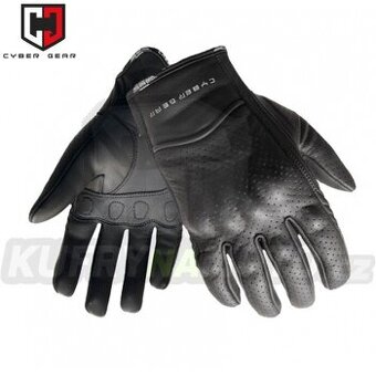 kožené moto rukavice CYBER GEAR MIDI, černé vel. XXXL