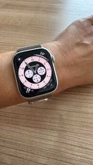 Apple Watch 9, stříbrné 45mm TOP STAV