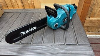 Makita DUC353Z 2×18V aku řetězová pila – TOP stav + náhradní