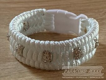 PARACORD náramek (18 cm) white