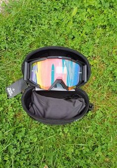 Horsefeathers MTB brýle Patriot - black/mirror green