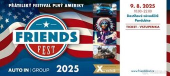 2x vstupenka FRIENDS FEST Pardubice
