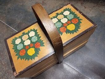 Retro drevena rozkladaci kazeta na siti