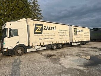 velkoobjemová tandemová souprava SCANIA R 410