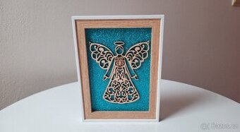 Obraz ANDĚL ŠTĚSTÍ 16x20 cm - 1