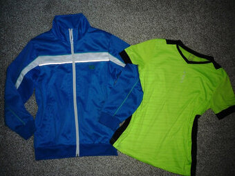 Sportovní bunda+tričko Kipsta vel 130-140