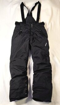 ČERNÉ LYŽAŘSKÉ KALHOTY-WEDZE, 8 let, 128 cm