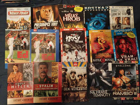 DVD akční / válečné / horory / komedie (15 ks)