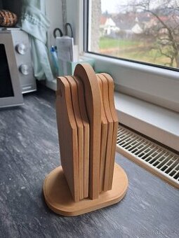 sada dřevěných prkének