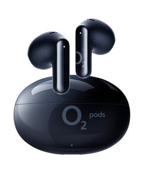 Sluchátka O2 pods, černá (2024)
