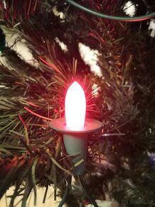 LED žárovka E10 20V na vánoční řetěz- zelená, červená, modrá