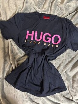 Navy pánské triko Hugo Boss Dolive