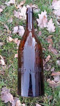 Merklín pivní láhev 1 litr