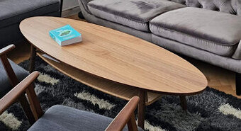 IKEA STOCKHOLM Konferenční stolek, ořechová dýha, 180x59 cm