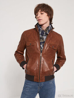 Kožená letecká bunda Devred 1902 vel. S nová -4500 Kč