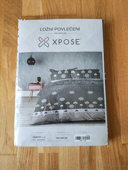 Bavlněné šedé ložní povlečení značky XPOSE